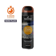 BOMBE DE PEINTURE S MARK MARRON RESISTANCE DE 3 A 6 MOIS 500ML